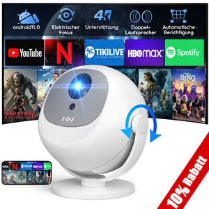 4K Mini Beamer 360° Heimkino Projektor LED 5G WiFi Bluetooth Android Taschenkino - Bild 1 von 13