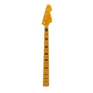 Gloss Maple Bass Guitar Neck 21 Fret 34 Inch Maple Fretboard Rectangle Inlay - Picture 1 of 4