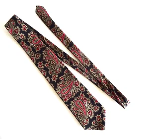mENS TIE VINTAGE DILLARD’S BERT PULITZER HAND PRINTED SILK PAISLEY COOL neocurio - Picture 1 of 7