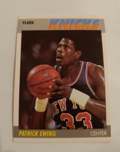 1987-88 Fleer Card #37 Patrick  Ewing basketball  New York Knicks mint