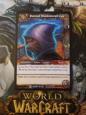 WoW TCG - Twilight of the Dragons - Rare armor - Stained Shadowcraft Cap - NM