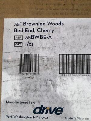 35-дюймовый конец кровати Brownlee Woods, вишневый REF. 35BWBE-A. Привод - Изображение 1 из 4