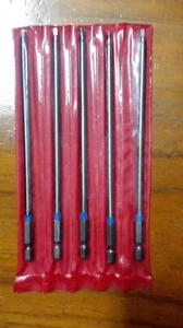 5x size Square two no.2 (3mm edge) Square industrial Screwdriver Bits 150mm long - Picture 1 of 1