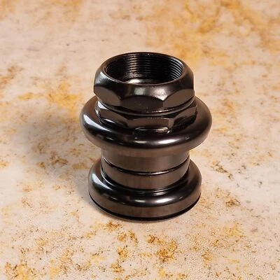 4-Jeri 1 1/8" Threaded Mid School BMX MTB Headset Black - Image 1 of 2