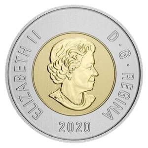 2020 Canada $2 toonie Specimen finish- bimetallic-coin only: from set -IN STOCK - Picture 1 of 4