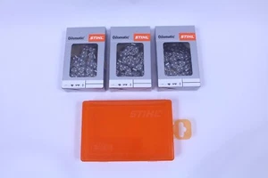 3 x Stihl Sägeketten 3652 000 0084 - 3/8" 1,6 mm 84 TG 63cm halb + Kettenbox - Bild 1 von 2