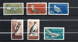 Bulgarien 1959 Set Vögel Briefmarken (Michel 1116/21) schön gebraucht - Bild 1 von 2