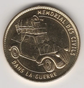 A NO DATE TOKEN MEDAILLE SOUVENIR A-B -- 14 700 N°3 FALAISE MEMORIAL DES CIVILS  - Picture 1 of 2