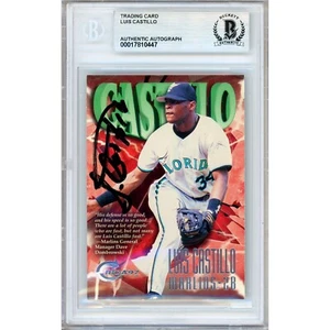 Luis Castillo Signed 1997 Circa #358 BAS Slabbed Florida Marlins MLB Auto - Picture 1 of 5