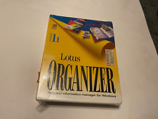Vintage LOTUS ORGANIZER Personal Information Manager For Windows  1.1 Sealed
