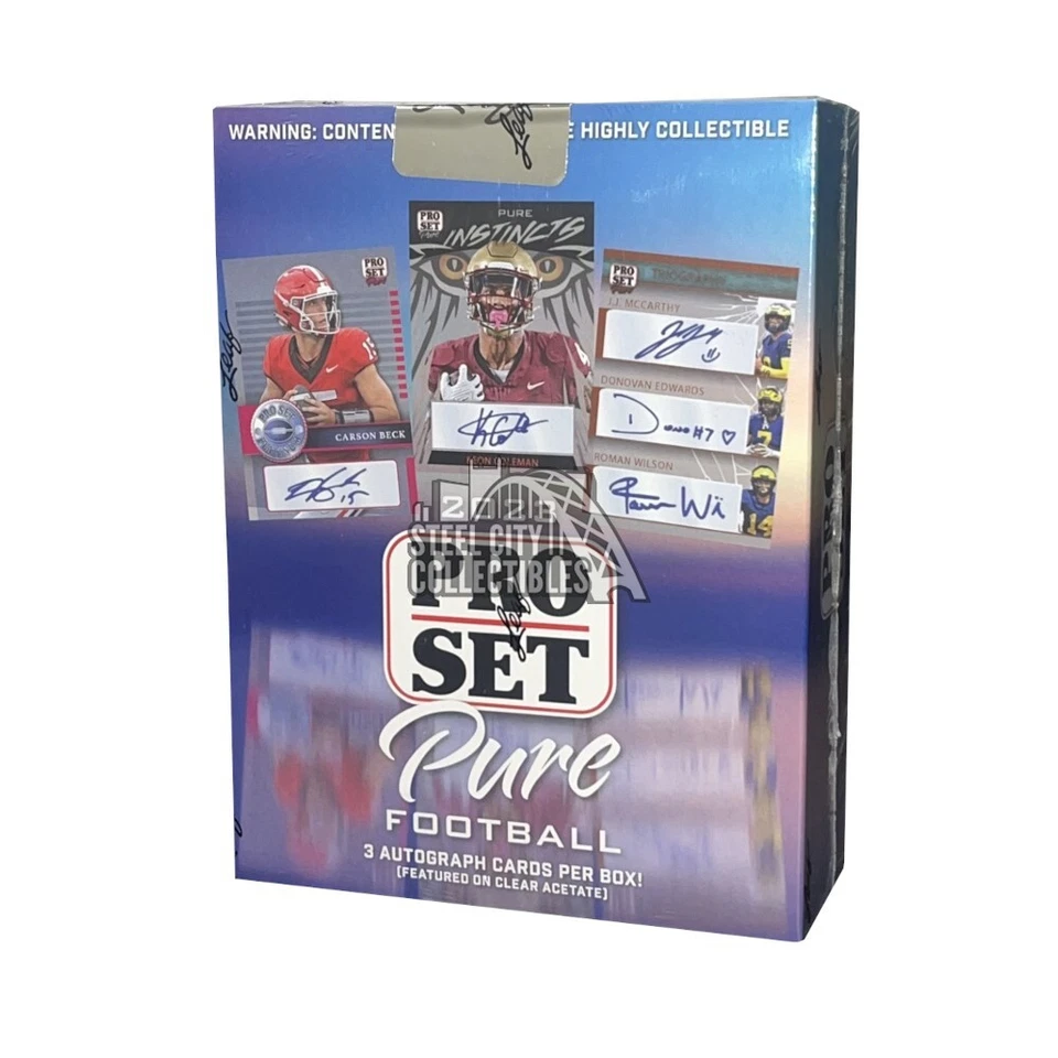 2023 Leaf Pro Set Pure Football Hobby Box