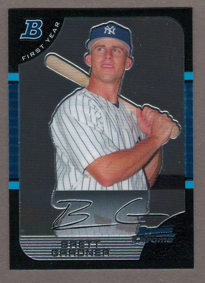 Tarjeta de novato Yankees 85 Brett Gardner 2005 Bowman cromada selecciones del draft año fiscal RC #BDP85 Foto 1 de 1