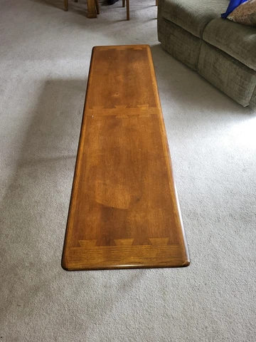 Mid Century Modern Lane Acclaim Inlaid Dovetail Top Coffee Table 900-09 Cover