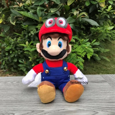 High Quality Super Mario Odyssey Plush Cappy Hat Mario 8" Stuffed Toy Soft Doll - Image 1 of 4