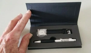 SET REGALO PENNA E OROLOGIO VINTAGE SAN FRANCISCO CHRONICLE! anni 80? NUOVO DI ZECCA! BELLO! - Foto 1 di 9