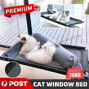 Pet Cat Window Hammock Perch Bed Hold Up To 60lbs Mounted Durable Seat Sunny AU - Picture 1 of 12
