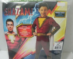 DC SHAZAM! Child Costume Muscle Chest Rubies Size S 4-6 NEW! - Picture 1 of 2