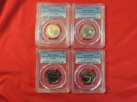 2021 S American Innovation Reverse Proof Set PCGS PR70  21GC 4-coins Cover