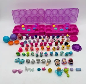 Riesiges Konvolut 82 Teile verschiedene Hatchimals Sammlerstücke Mini Figuren Tiere Nester + - Bild 1 von 14