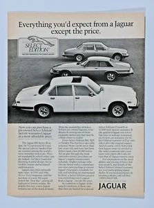 Jaguar 1985 1986 Vintage Select Edition usado Jags anuncio impreso original 8,5 x 11" - Imagen 1 de 3