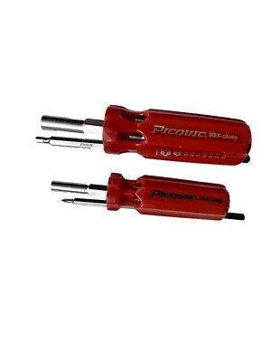 PICQUIC MULTI BIT SCREWDRIVERS - Hex Metric/Multique - {two separate tools}  Red - Image 1 of 3