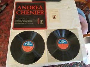 ANDREA CHENIER Umberto Giordano 2X Vinyl LP Boxed Set Italy Odeon QALP 10069 - Imagen 1 de 2