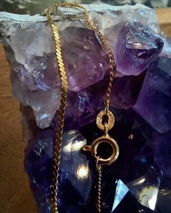 15" 14K Yellow Gold 1.25mm Serpentine Chain Necklace - 2.120 grams - Picture 1 of 18