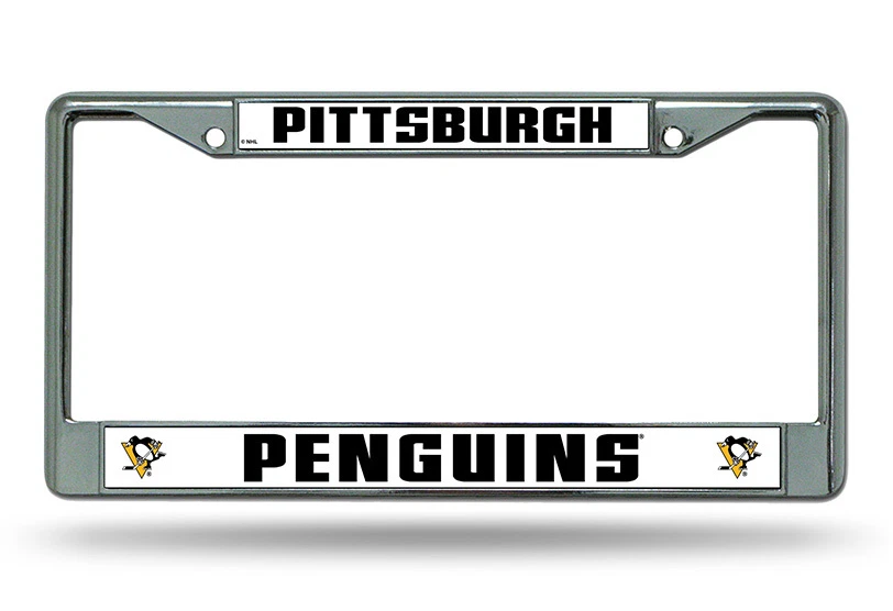 NHL Chrome License Plate Frame by Rico Industries -Select- Team Below - Image 1 of 1