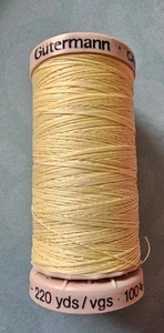 Gutermann Quilters Thread 100% COTTON 220yards CANARY - Picture 1 of 2