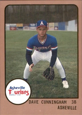 Dave Cunningham 1988 ProCards #1075 RC Asheville Tourists *AutographDen* - Image 1 of 2