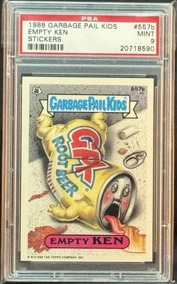 1988 GARBAGE PAIL KIDS SERIES 14 #557B EMPTY KEN PSA 9 MINT - Image 1 of 2