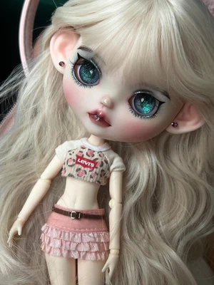 Boneca Blythe feita à mão RBL personalizada com roupas + peruca OB24/OB22 1/6 boneca boneca BJD - Imagem 1 de 4
