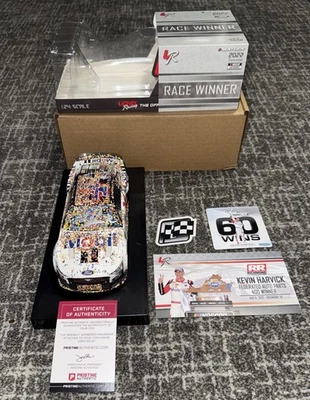 2022 Kevin Harvick #4 Richmond Raced Version FINAL WIN COA Autographed DIN #1027 - Image 1 of 4