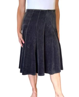 FALDA HARD TAIL FOREVER FLAP N WIND PULL ON TERCIOPELO LÍNEA A GRIS V-158 S Foto 1 de 4