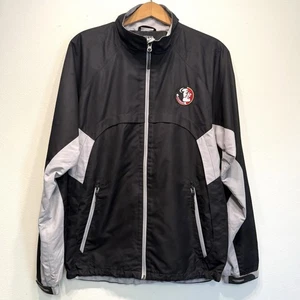 Antigua FLORIDA STATE SEMINOLES Jacket Small Full Zip Embroidered Logo Black - Picture 1 of 10