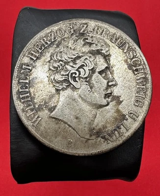 1855-B German Brunswick-Wolfenbuttel Silver 2 Thaler - Image 1 of 4