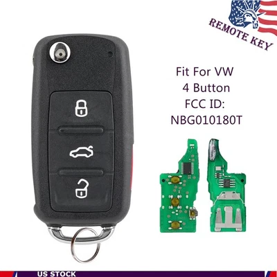 Llavero remoto de entrada sin llave ID48 NBG010180T para Volkswagen VW Jetta 2011-2016 Foto 1 de 4