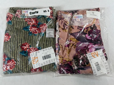 2 Para Mujer LuLaRoe Carly Alto Bajo Verano Informal Manga Corta Vestido Talla XS 3 Foto 1 de 2