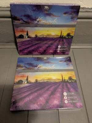 2 Packs Of Mozart Komorebi Watercolour Paint Set 40 Colours incl Metallic & Neon - Image 1 of 4