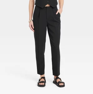 NUEVO CON ETIQUETAS A New Day Para mujeres 10R Negro Tiro Alto Pantalones a Medida Vestido Pantalón Ajustado - Imagen 1 de 11