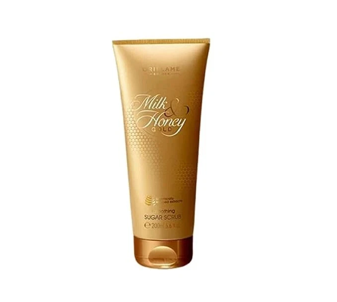 Oriflame Milk & Honey Gold Sugar Scrub Tan Removal Skin Smoothening 200 Gram - Image 1 of 2