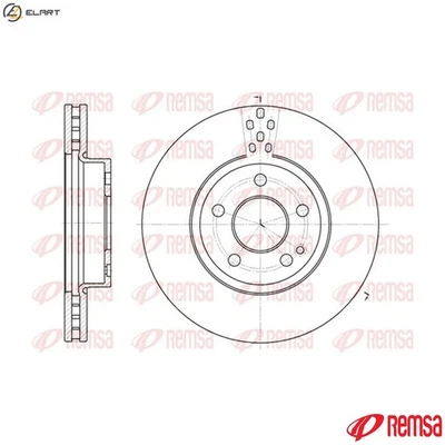 2x BRAKE DISC 6679.10 FOR MERCEDES-BENZ VIANO V-CLASS VITO/Mixto/Dualiner/Van - Image 1 of 4