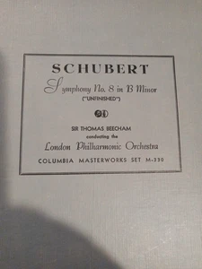 Schubert Symph 8  12 in. 78 RPM London Philharmonic Columbia Masterworks MM-330 - Picture 1 of 13