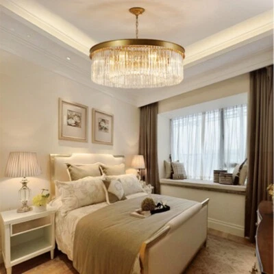 Kitchen Lamp Bar Crystal Pendant Light Chandelier Light Hotel Ceiling Lamps 55cm - Image 1 of 4