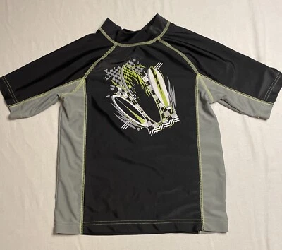 Protector contra erupciones Joe Boxer Boys grande 14/16 negro y gris con tablas de surf Foto 1 de 4