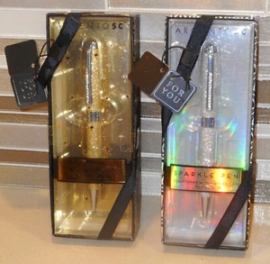 Argento SC SPARKLE PENs w/ Crystals from Swarovski ~ Gold & Silver NEW in Box - Picture 1 of 7