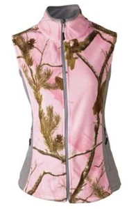 NWT Cabela's XL Large Med Realtree AP Womens Ladies Fleece Vest Pink Camo Jacket - Picture 1 of 1