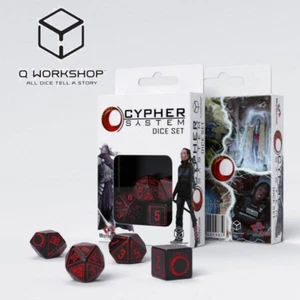 Q-WORKSHOP - CYPHER SYSTEM - Set Di Dadi RPG - NUOVO/OVP - Imagen 1 de 2