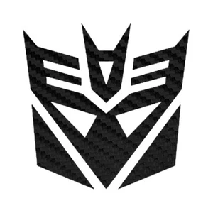 Transformer Sticker - Carbon Fiber Decepticon Decal - Picture 1 of 6