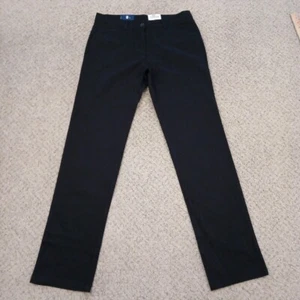 Izod Approved Schoolwear Pants Girls Size 11 Black Chino New - Picture 1 of 11